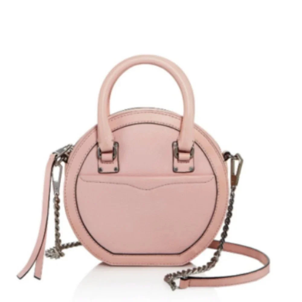 REBECCA MINKOFF BREE Circle Leather Crossbody MSRP$245 in Phony Clearance